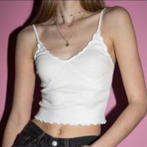 Brandy Melville ruffle tank top